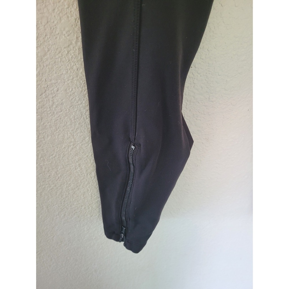 Athleta Black Athletic Leggings Ankle Zipper High Waist Activewear Pants 6 #14 - Picture 3 of 8